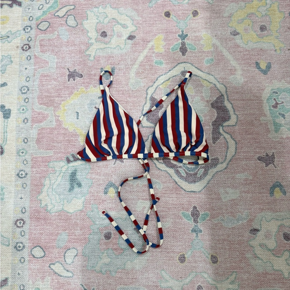 Target Multicolor Striped Bikini Top